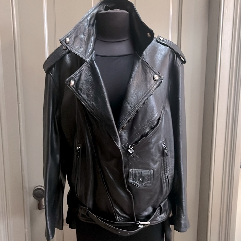 Gianni Versace Vintage Motorcycle Leather jacket